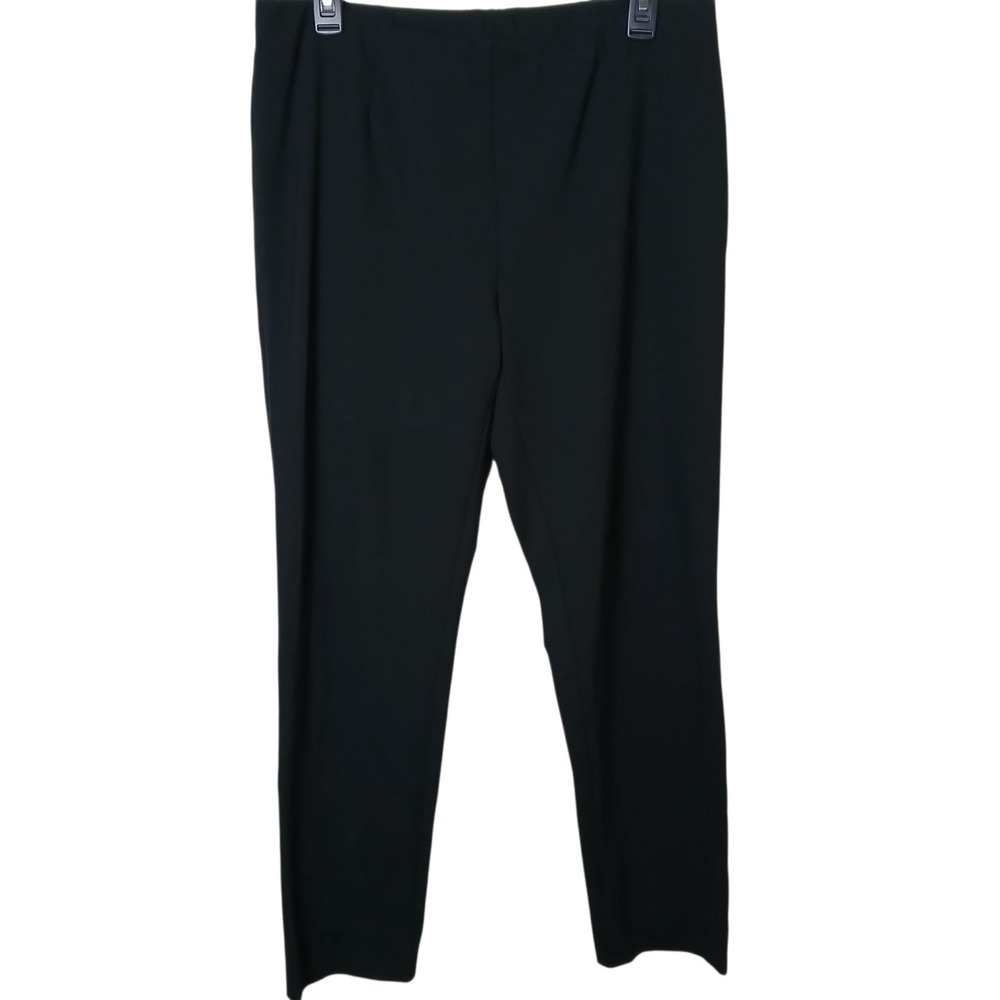 J Jill Black Pull On Ponte Knit Slim Leg Pants Women's Size Medium Viscose Bld - Picture 5 of 16